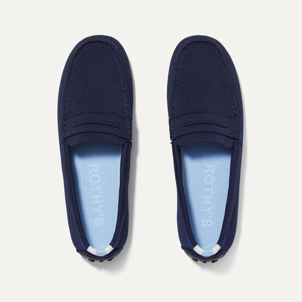 Rothy’s The Driver Loafer in Navy Sapphire NEW IN BOX